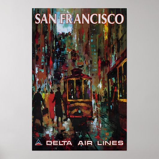 San Francisco Schilderij Jack Laycox Kunstprint De Poster (Voorkant)
