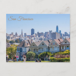 San Francisco schreef Dames City Skyline Briefkaart