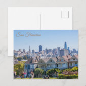 San Francisco schreef Dames City Skyline Briefkaart (Voorkant / Achterkant)