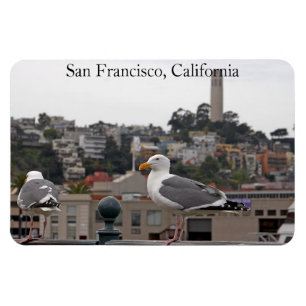 San Francisco Seagull Premium Flexi Magnet Magneet