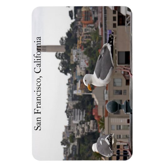 San Francisco Seagull Premium Flexi Magnet Magneet (Verticaal)