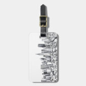 San Francisco SF Citiscape Foto Bagagelabel (Voorkant verticaal)