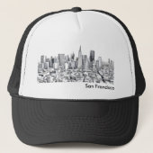 San Francisco SF Citiscape Trucker Pet (Voorkant)
