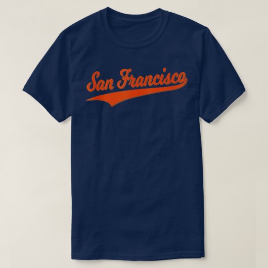 SAN FRANCISCO SF VARSITY SCRIPT SPORTJER T-SHIRT (Design voorkant)