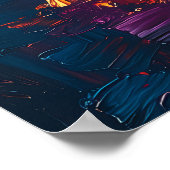 San Francisco Silhouet bij Schemering Poster – Rom (Hoek)