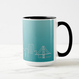 San Francisco Silver City Skyline Ringer Mok