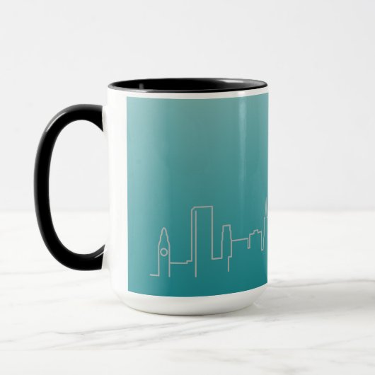 San Francisco Silver City Skyline Ringer Mok (Links)