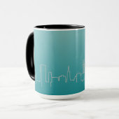San Francisco Silver City Skyline Ringer Mok (Voorkant links)