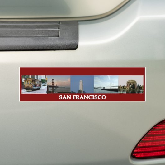 San Francisco Sites Bumpersticker (Op auto)
