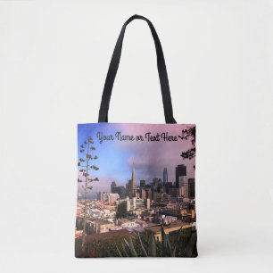 San Francisco Skyline #12 All Over Print Canvas ta Tote Bag