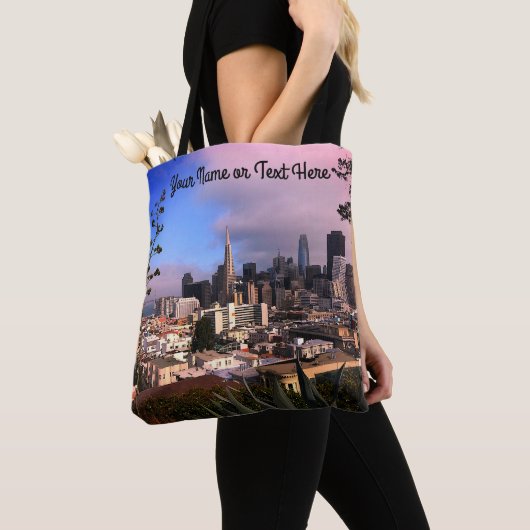 San Francisco Skyline #12 All Over Print Canvas ta Tote Bag (Dichtbij)