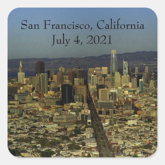 San Francisco Skyline #13-2 Stickers (Voorkant)