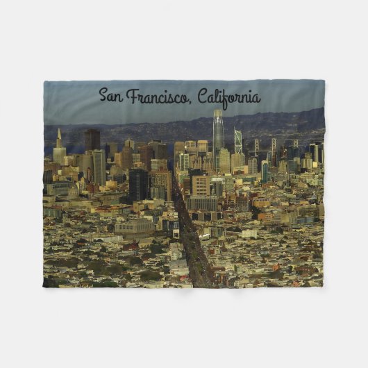 San Francisco Skyline #13 Fleece Blanket Deken (Voorkant (Horizontaal))