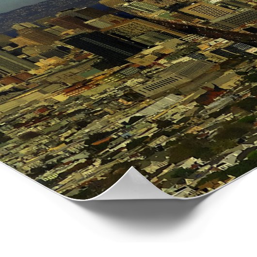 San Francisco Skyline #13 Poster (Hoek)