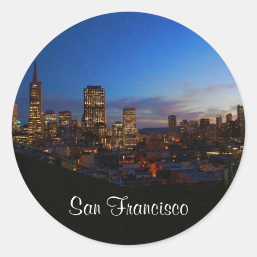 San Francisco Skyline #4 Stickers (Voorkant)