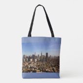 San Francisco Skyline #8-1 All Over Print Canvas t Tote Bag (Achterkant)