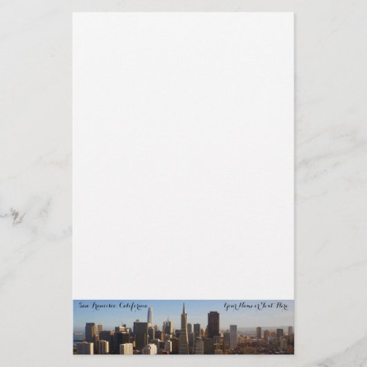 San Francisco Skyline #8 Stationery Briefpapier (Voorkant)