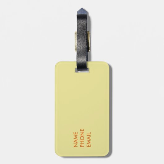 SAN FRANCISCO SKYLINE BAGAGELABEL (Achterkant verticaal)