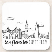 San Francisco Skyline Bier Onderzetter (Voorkant)