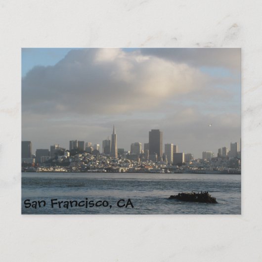 San Francisco Skyline Briefkaart (Voorkant)