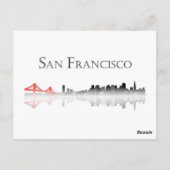 San Francisco Skyline Briefkaart (Achterkant)