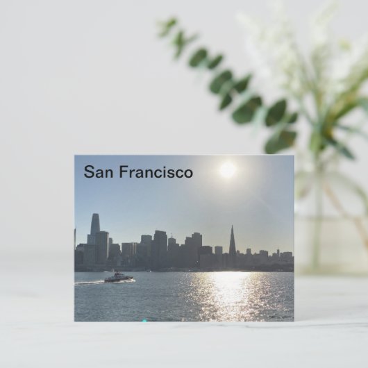 San Francisco Skyline Briefkaart (Staand voorkant)
