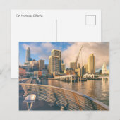 San Francisco Skyline Briefkaart (Voorkant / Achterkant)