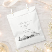 San Francisco Skyline bruiloft dank u favoriete ta Bedankzakje (Geknipt)