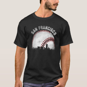 San Francisco Skyline City Baseball 1 T-shirt