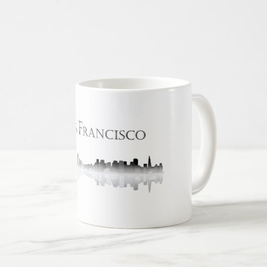 San Francisco Skyline Coffee Mok (Voorkant rechts)