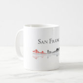 San Francisco Skyline Coffee Mok (Voorkant links)
