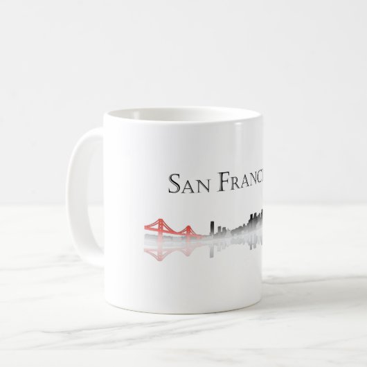 San Francisco Skyline Coffee Mok (Voorkant links)
