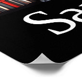 San Francisco Skyline Colored Line Art Poster (Hoek)