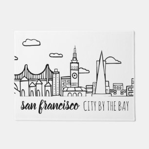 San Francisco Skyline Deurmat