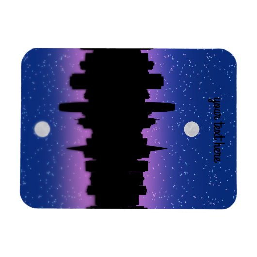 San Francisco Skyline Drawing #1 Magnet Magneet (Horizontaal)