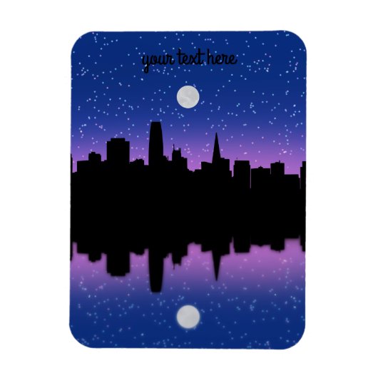 San Francisco Skyline Drawing #1 Magnet Magneet (Verticaal)