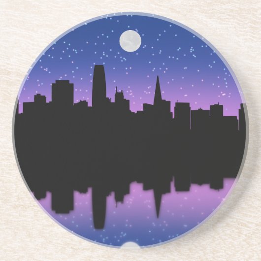 San Francisco Skyline Drawing #1 Onderzetter (Voorkant)