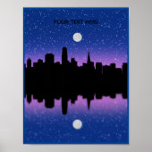 San Francisco Skyline Drawing #1 Poster (Voorkant)