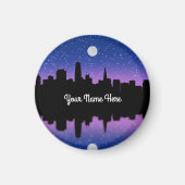 San Francisco Skyline Drawing #1 Round Magnet (Voorkant)
