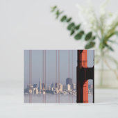 San Francisco Skyline from Golden Gate Bridge. Briefkaart (Staand voorkant)