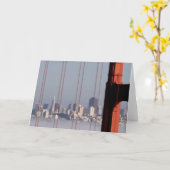 San Francisco Skyline from Golden Gate Bridge. Kaart (Gele Bloem)