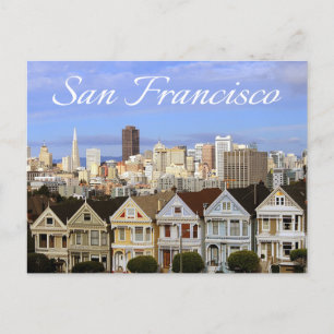 San Francisco Skyline & Gedekte Dames in Californi Briefkaart