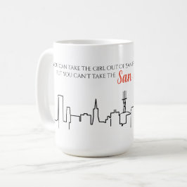 San Francisco Skyline Girl Quote Mok