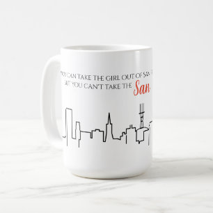 San Francisco Skyline Girl Quote Mok