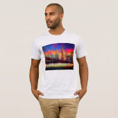 San Francisco Skyline Graffiti Art T-shirt (Voorkant volledig)