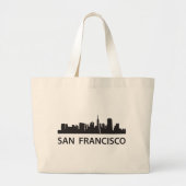 San Francisco Skyline Grote Tote Bag (Voorkant)