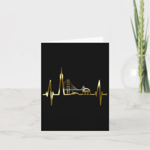 San Francisco Skyline Heartbeat Californië USA San Kaart