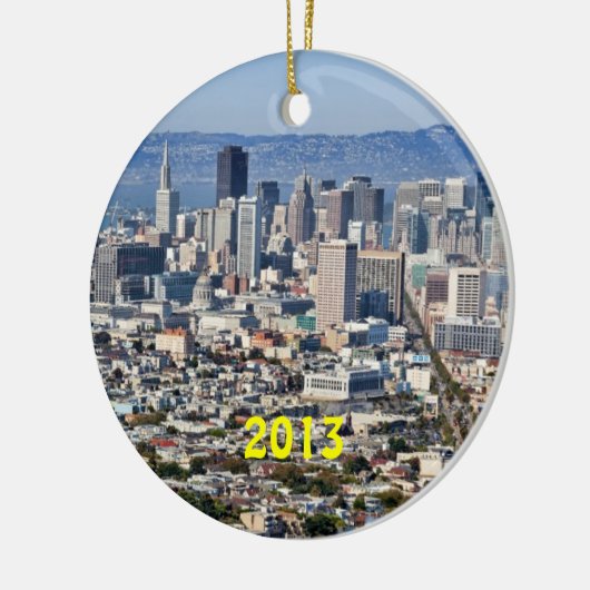 San Francisco Skyline Holiday Ornament (Links)