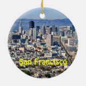 San Francisco Skyline Holiday Ornament (Achterkant)