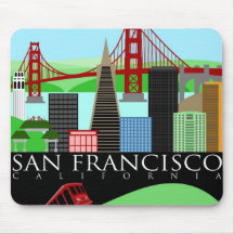 San Francisco Skyline Illustration Muismat